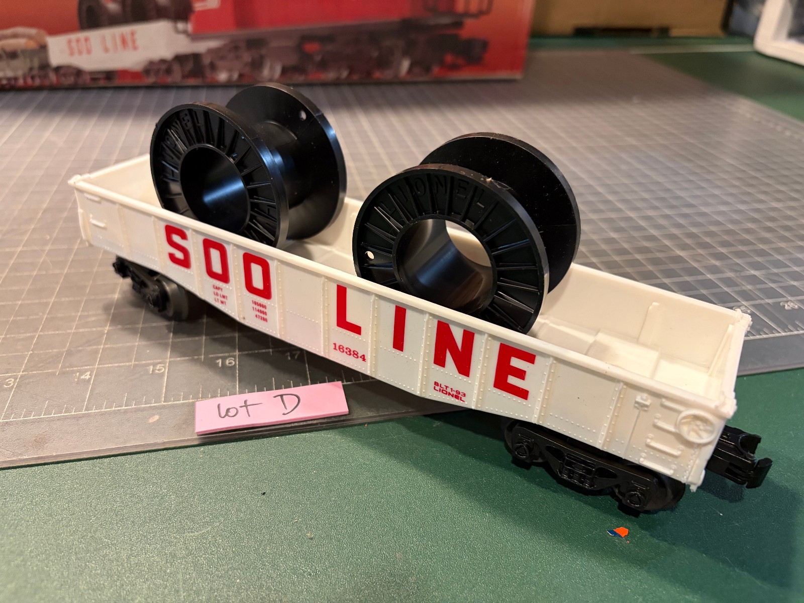 Lionel Train SOO LINE Gondola Car 16384 from NorthWest Express Set 6-11741 Lot D