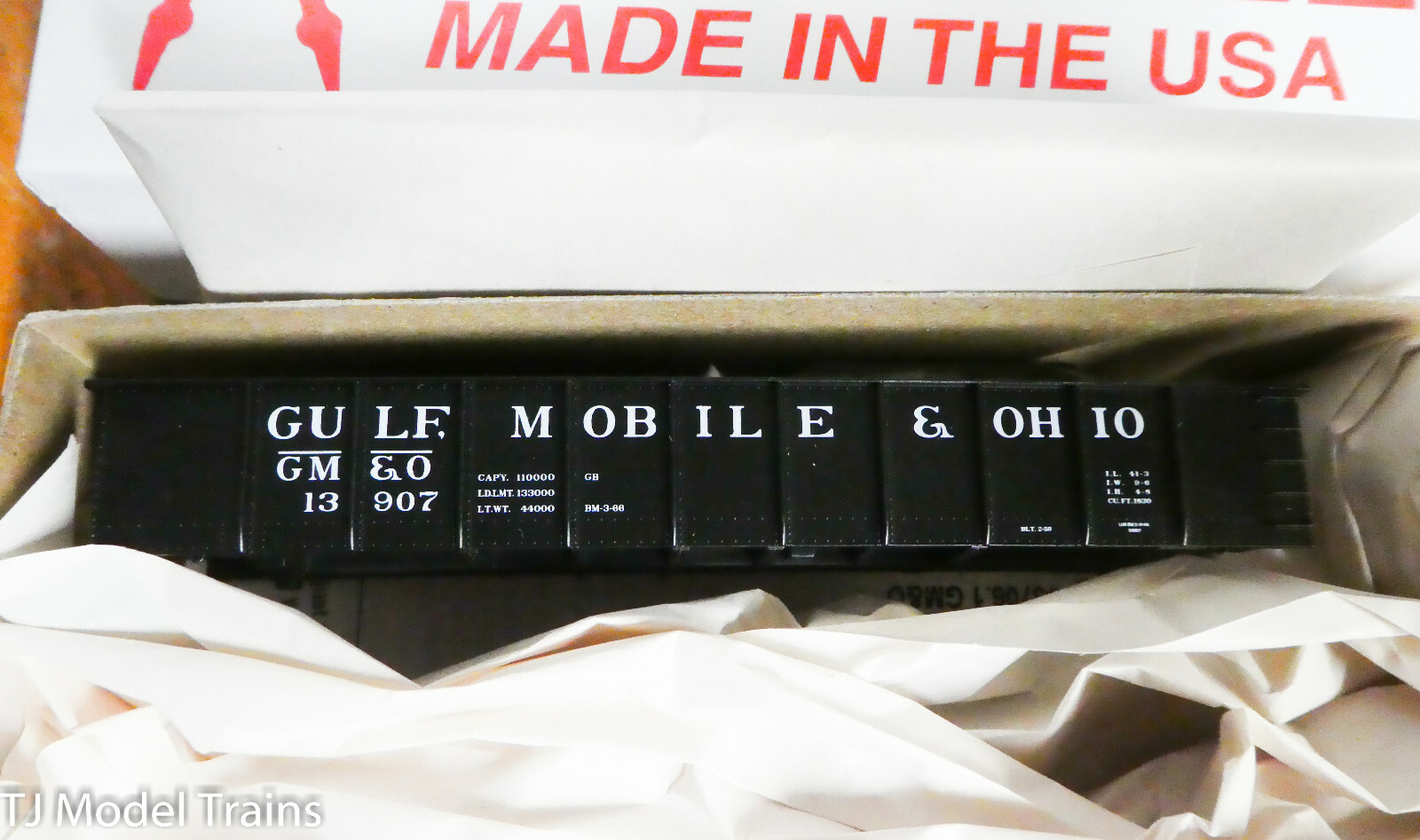 Accurail HO #3706.1 Gulf Mobile & Ohio (41′ Steel Gondola #13907) Plastic Kit