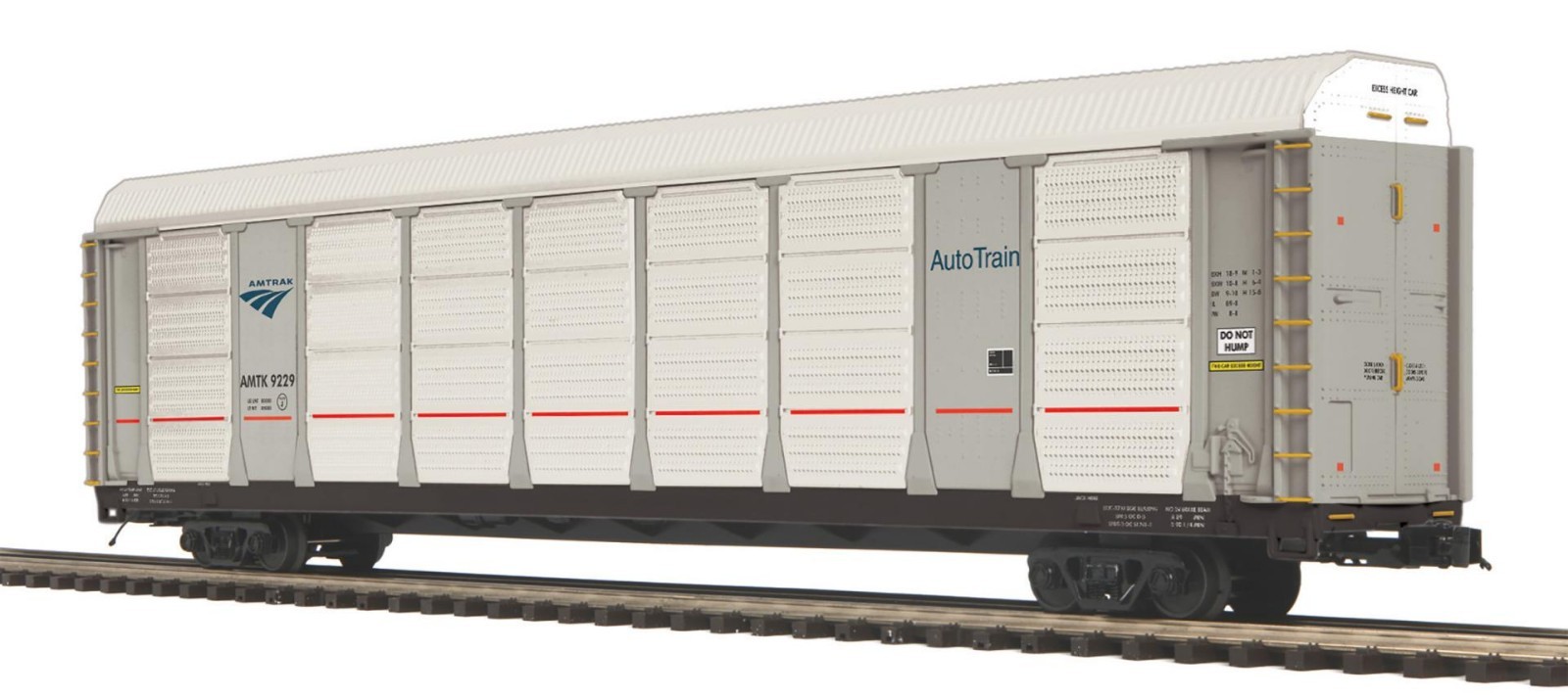 MTH PREMIER AMTRAK CORRUGATED AUTO CARRIER 20-95816 #9247 NEW