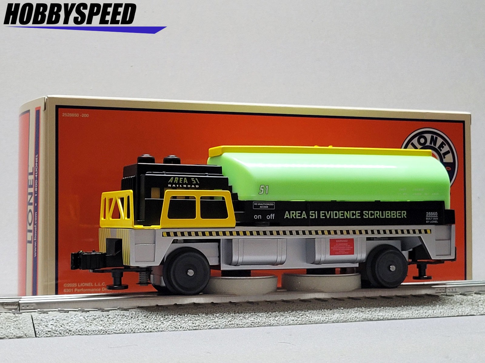 LIONEL AREA 51 EVIDENCE SCRUBBER TRACK CLEANING CAR O GAUGE liquid 2528860 NEW