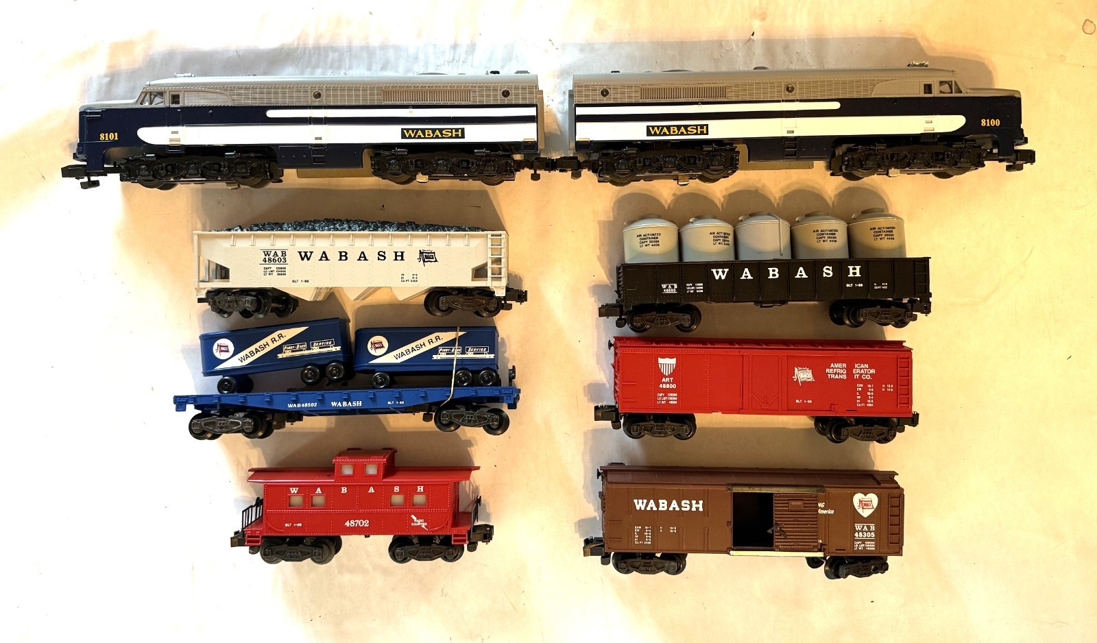 American Flyer Boxed 6-48100 Wabash Freight Set 1988 – Factory New