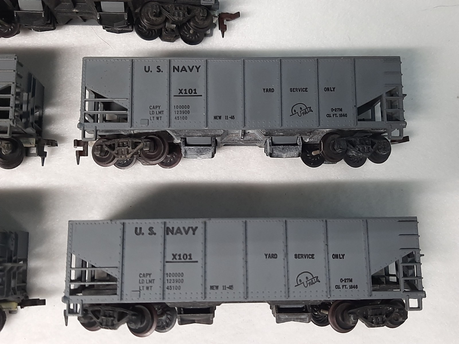 Mantua Tyco HO Operating Hoppers US Navy Used Broken Step Couplers Lot Of 5
