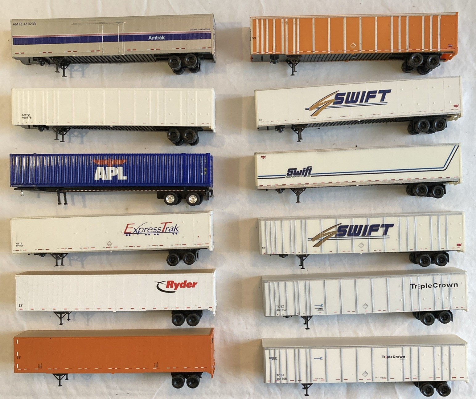 HO Scale 53′ Trailers for Well Cars – Sold Separately at various prices