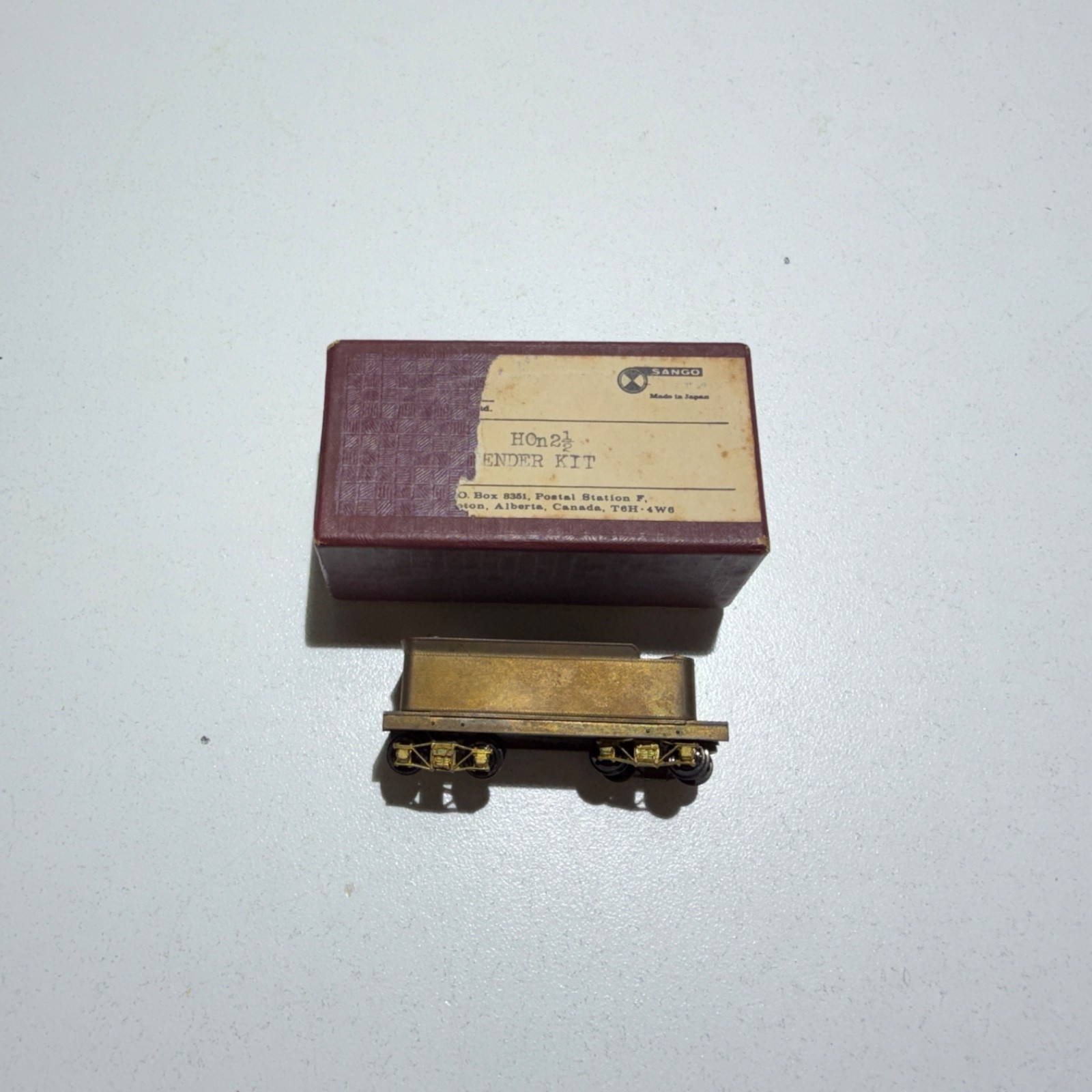 Sango HOn2 1/2 Scale 8 Wheel Tender Kit Built Unpainted Boxed