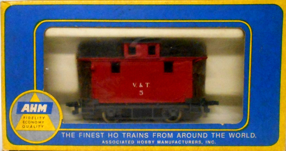 AHM Rivarossi HO Scale #6251 Old Time Wood Caboose V & T Railroad #5