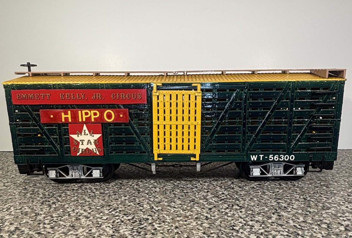 Bachmann 98171 Emmett Kelly Jr Circus Elephant Car REPAINTED G Scale Freight Car