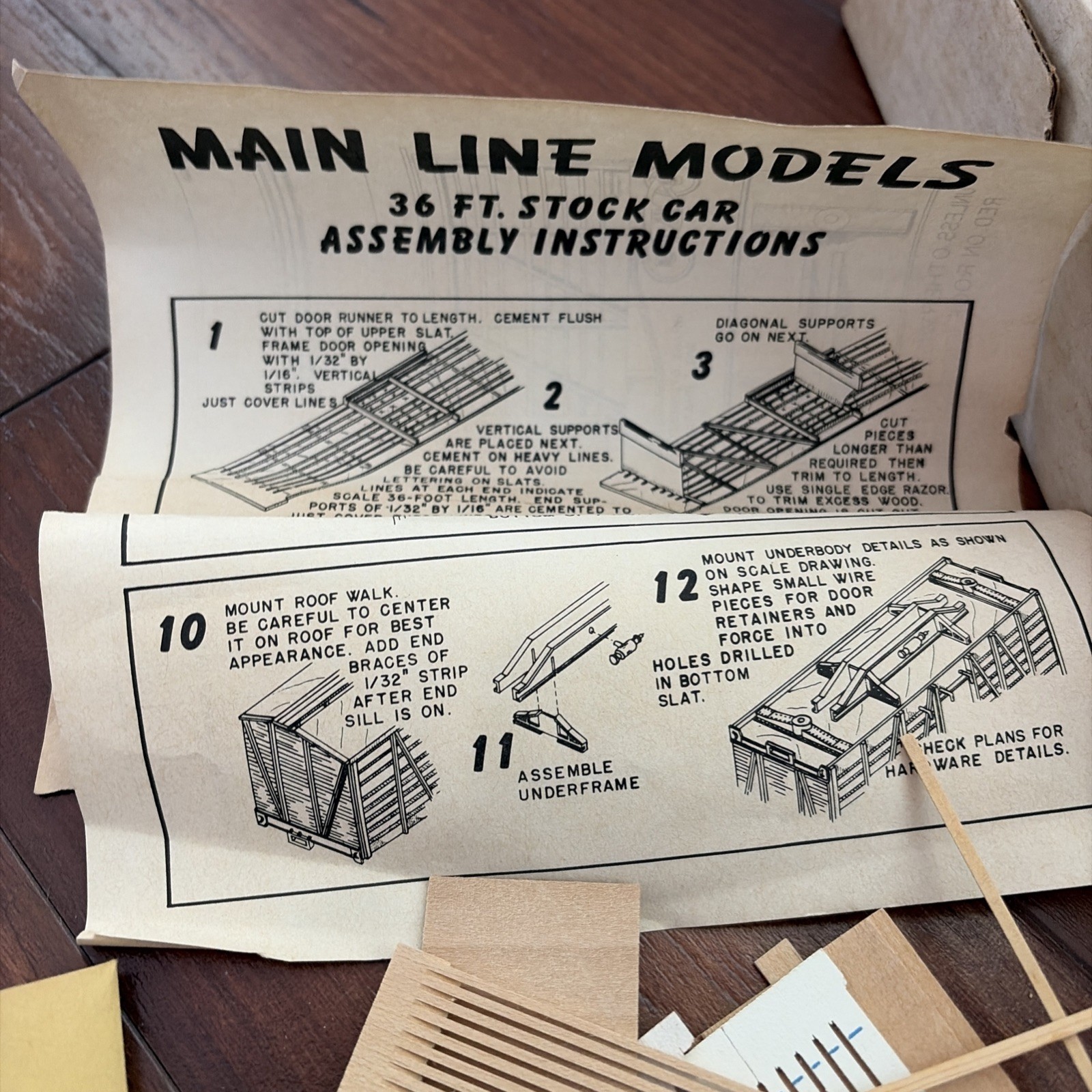 Vintage Mainline Models Wood Box Car Midwest Region NMRA 36’ Stock Car