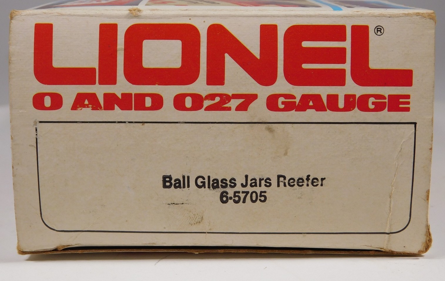 LIONEL 6-5705 O-GAUGE 1981 BALL GLASS JAR BILLBOARD REEFER CAR NIB