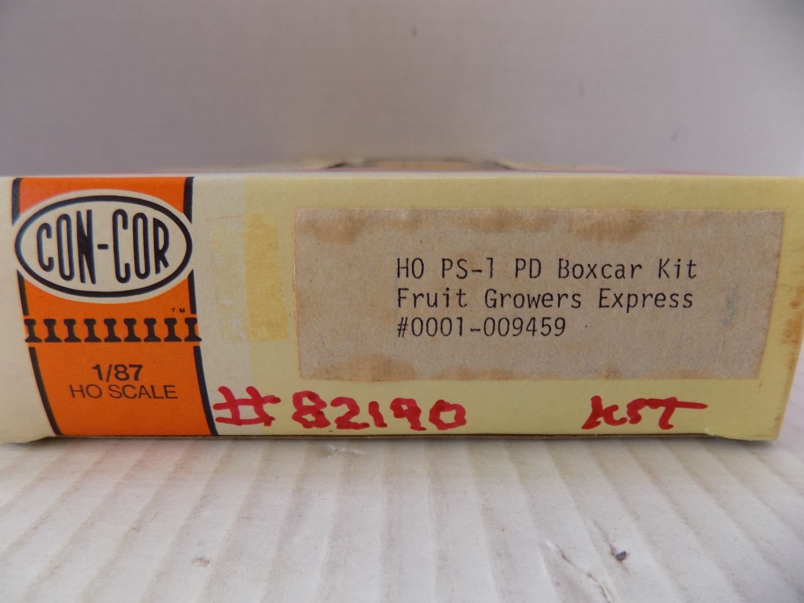 PS-1 PLUG /DOOR REEFER CAR FOR; FRUIT GROWERS EXPRESS (FGE) BY; CON-COR PO KIT