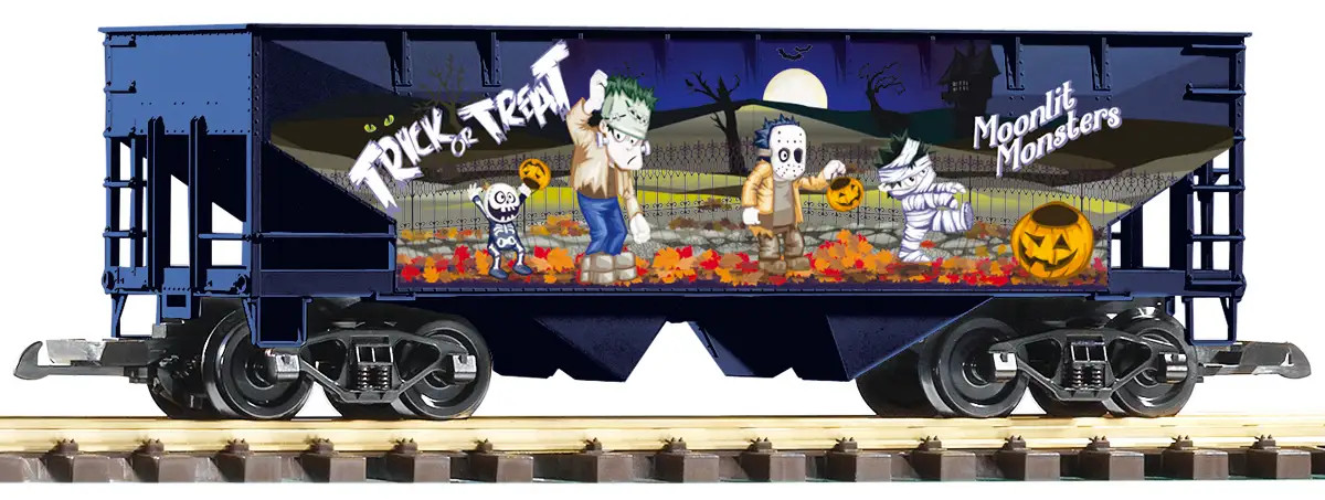PIKO #38927 Halloween Moonlit Monsters Hopper (G-Scale) Limited Edition 2021
