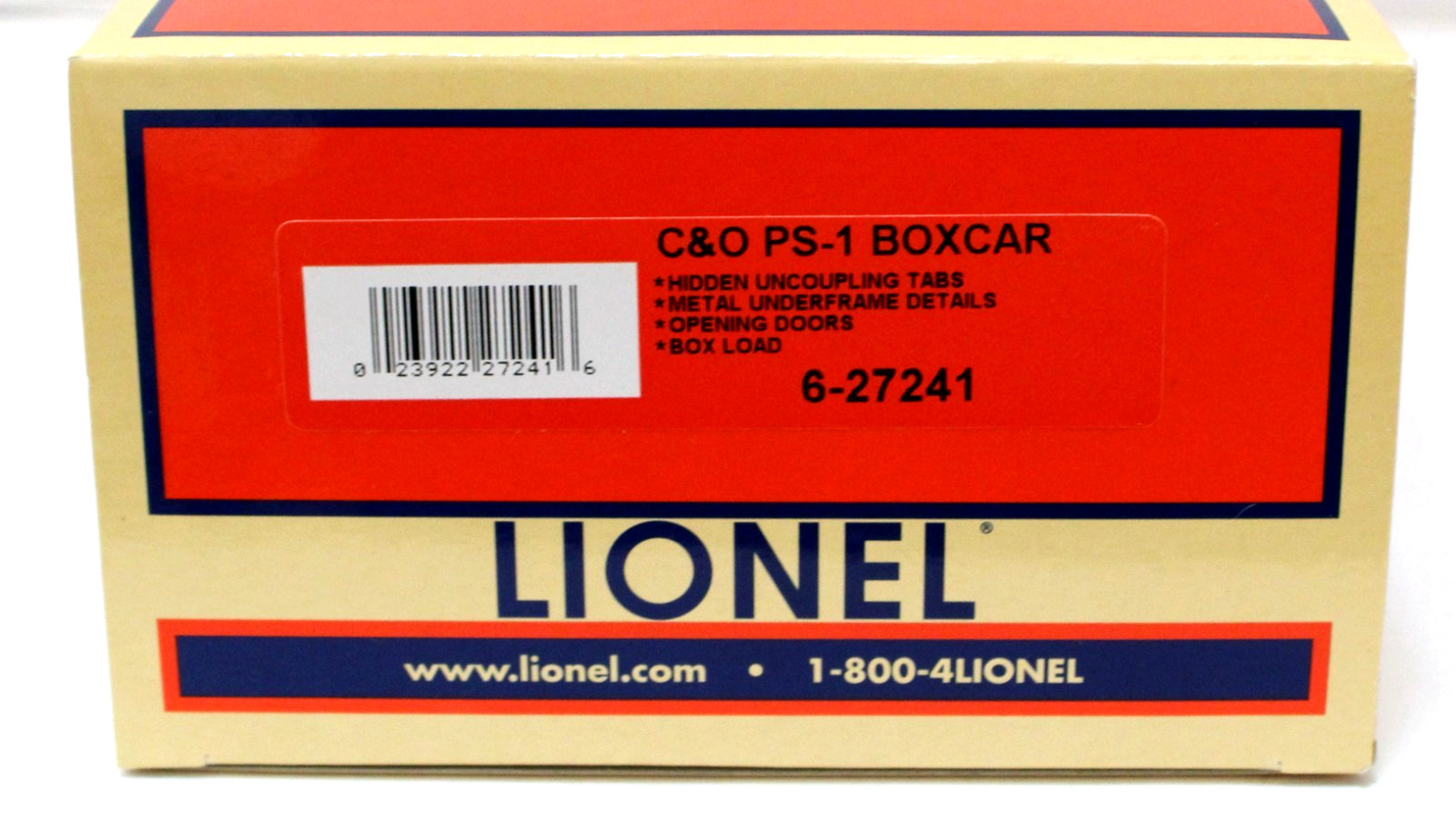 Lionel 6-27241 O C&O PS-1 Box Car #18719 1:48 (scale) NIB 2004