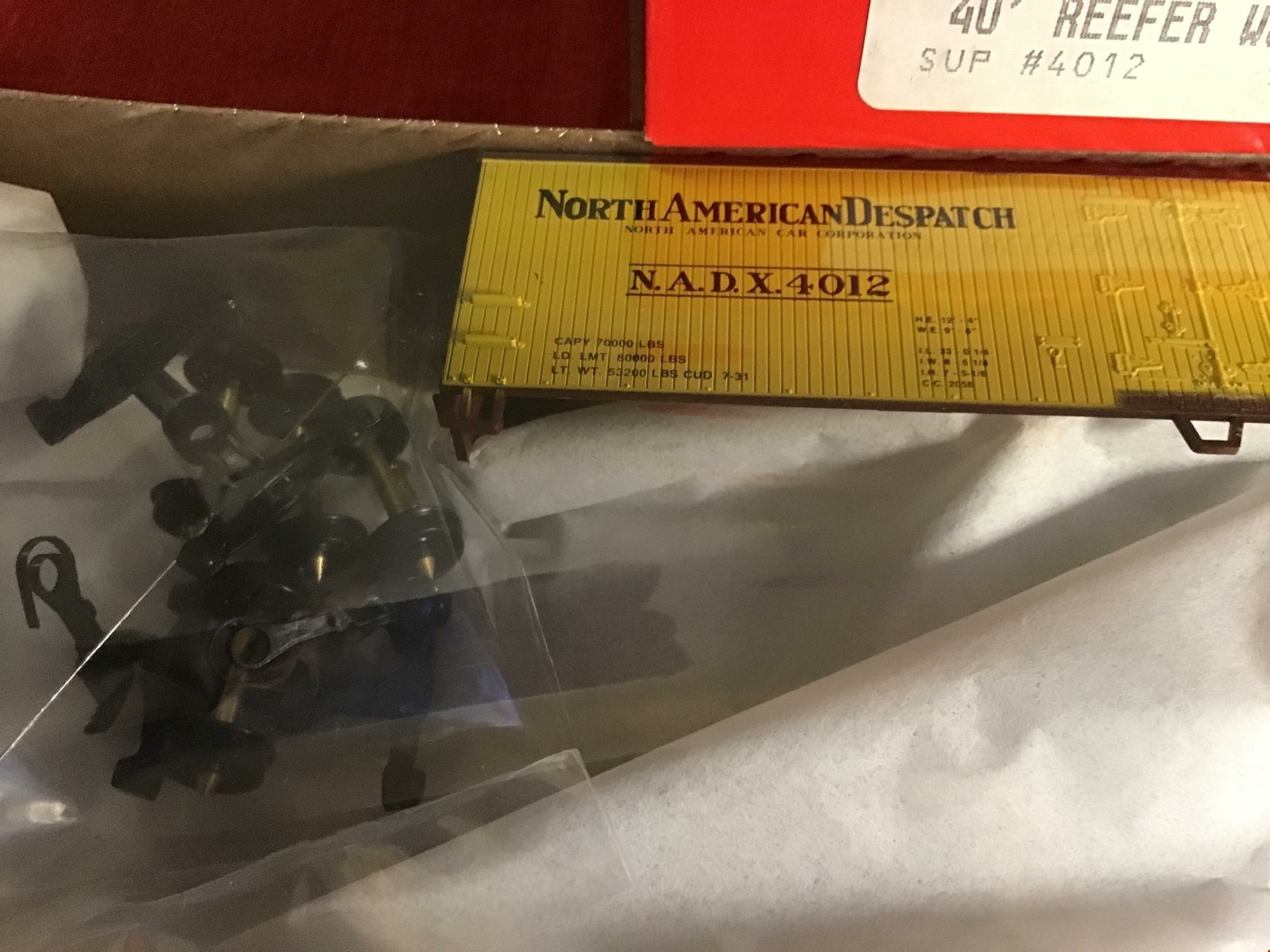 WALTHERS HO-SCALE 40’ SUPERIOR BUTTER REEFER KIT #932-2483 ROAD #4012 BRAND NEW!