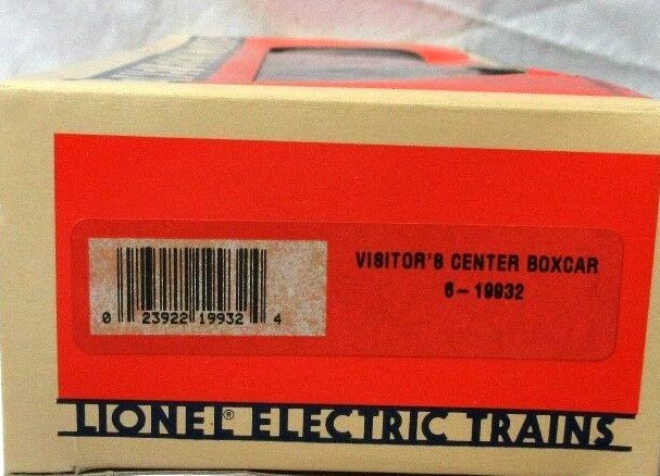 LIONEL 6-19932 VISITOR’S CENTER BOXCAR