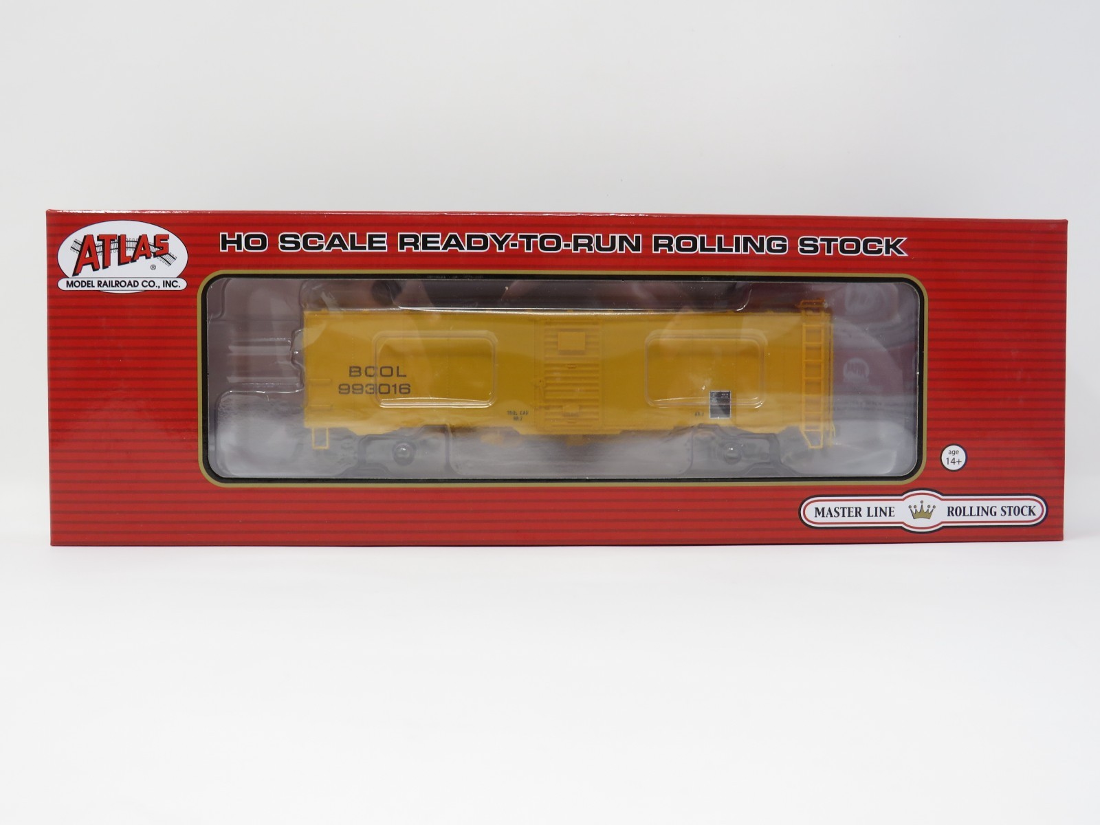 Atlas HO 20007907 British Columbia Railway BCOL #993016 40′ Minibox Box Car