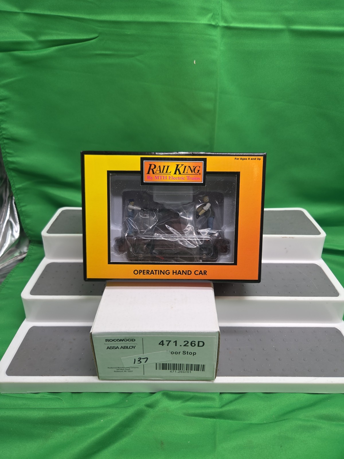 MTH Railking 30 2509 Tuscan Operating Hand Car New In Box