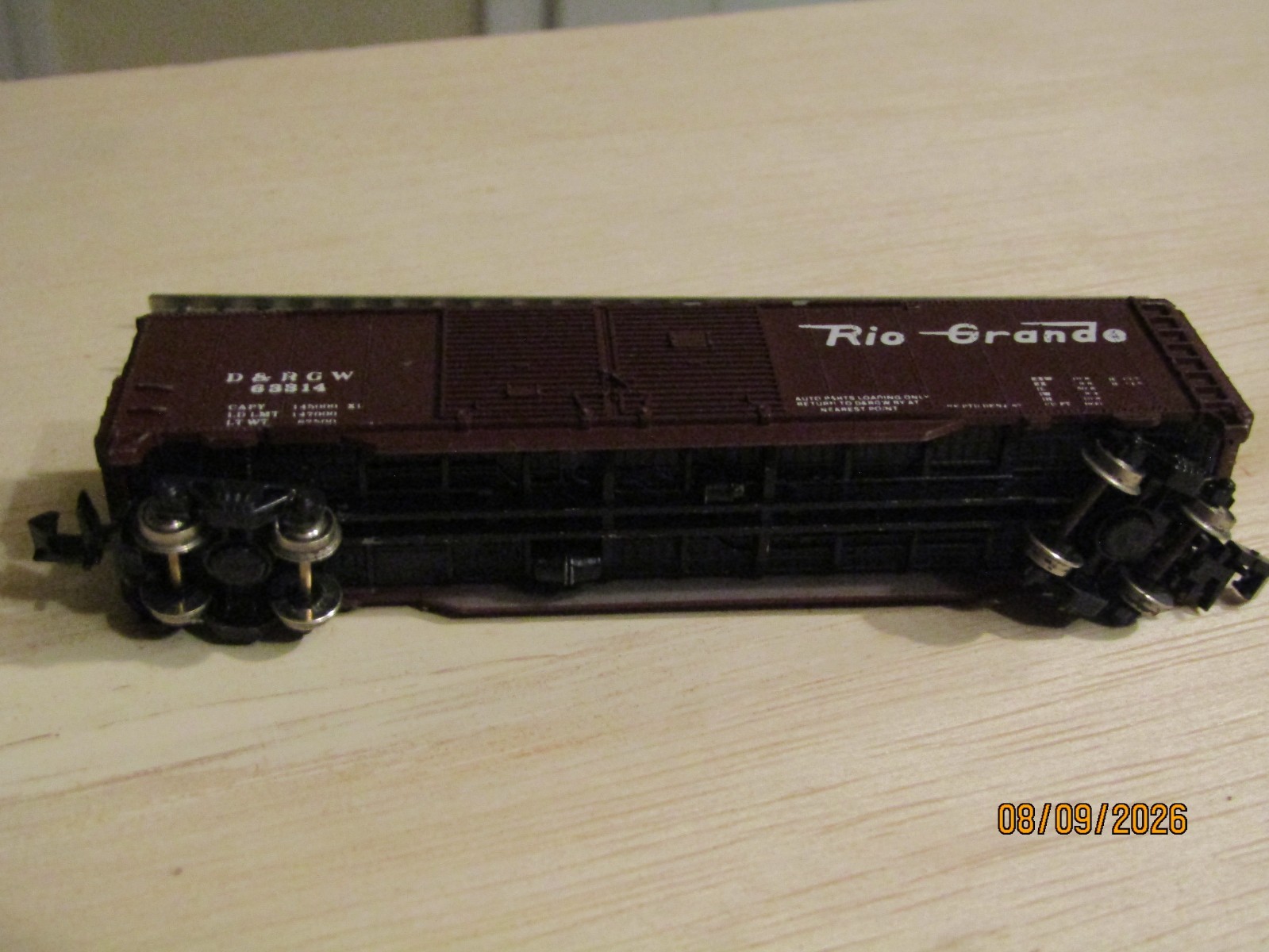 Kato Japan N Scale 60′ Double 4 Door Box Car Rio Grande D&RGW 63314 Auto Parts