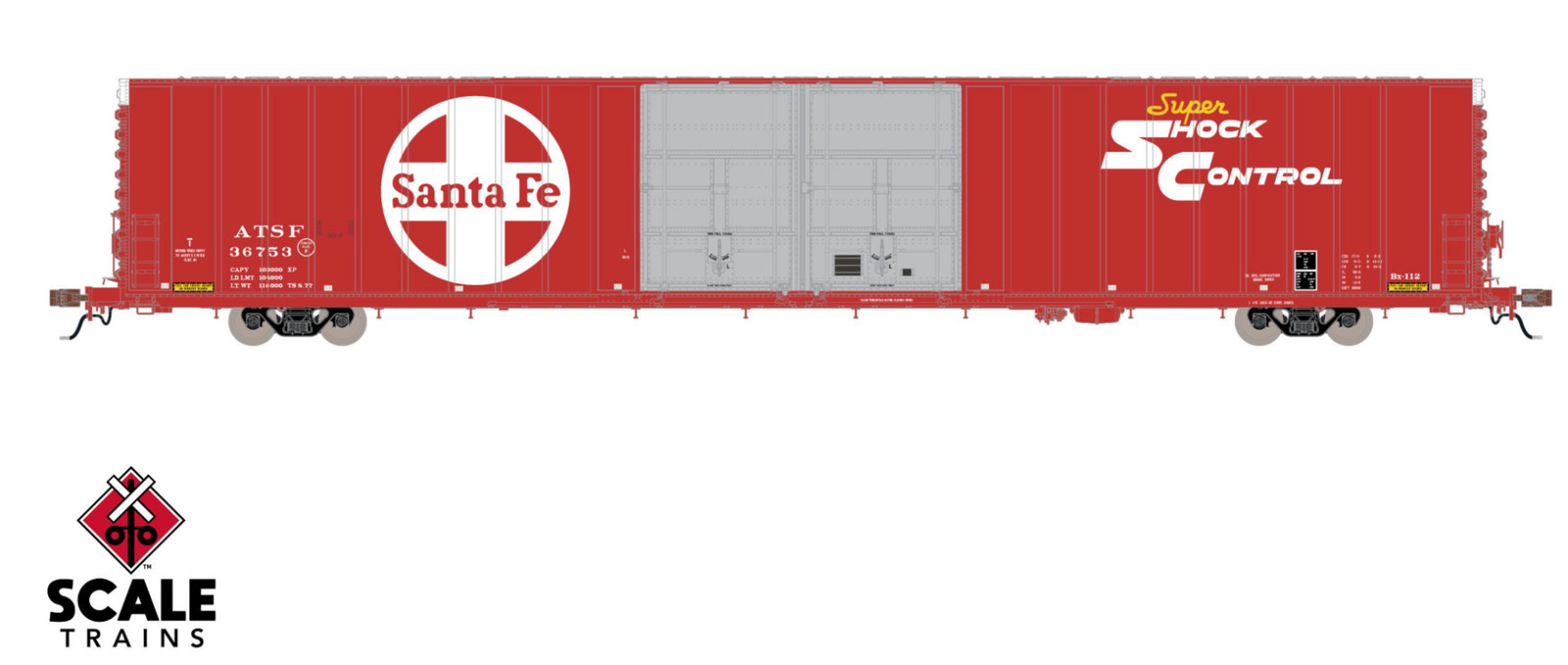 Scaletrains HO Scale Santa Fe ATSF #36776 Thrall 86′ Auto Parts Boxcar SXT40092