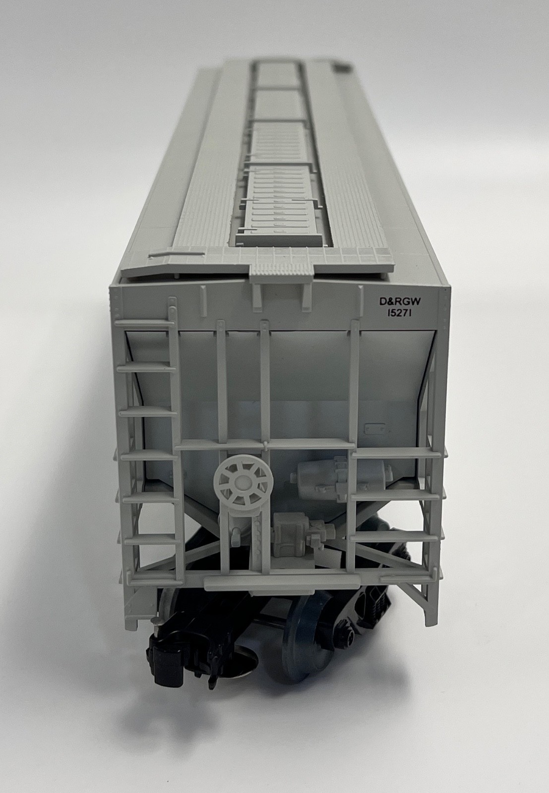 WEAVER RIO GRANDE PS2 CD GRAIN HOPPER CAR 15271 O SCALE 3 RAIL GRAY