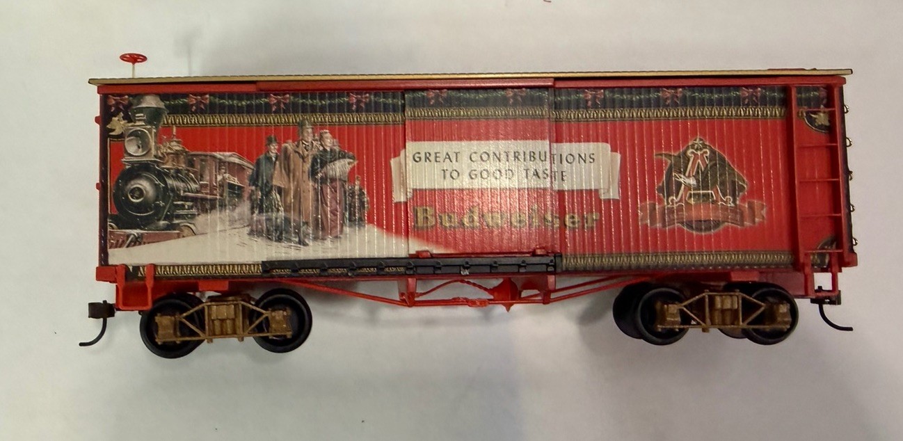 Vintage Hawthorne Village Great Contributions Ox Car W/COA NIB