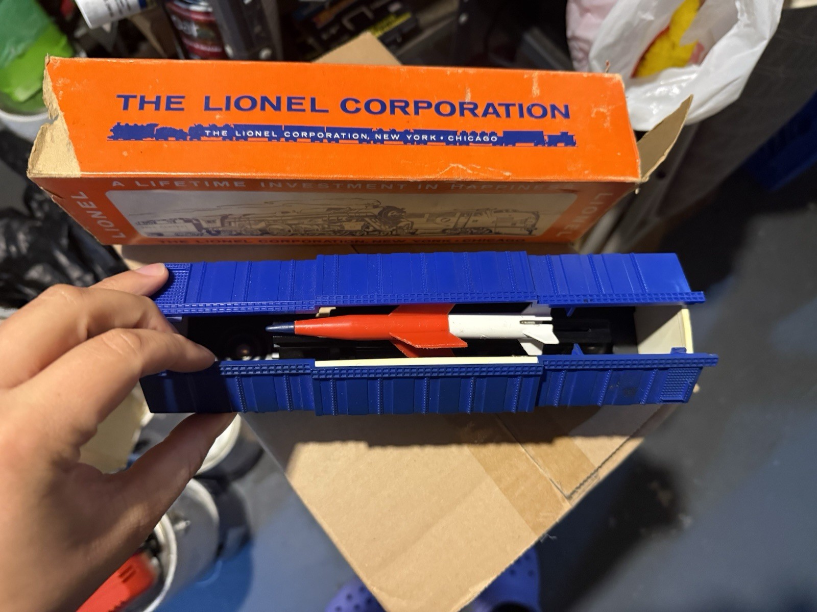 lionel 3665 minuteman missile launching car. Excellent+++++