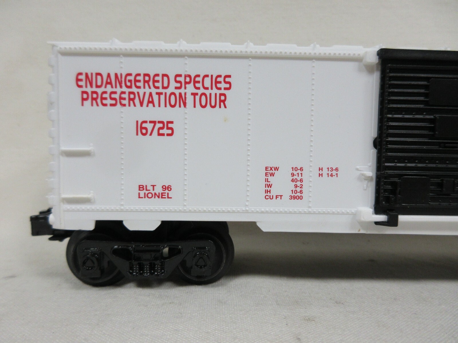Lionel 6-16725 Endangered Species Preservation Rhino Transport Train Car (B2)