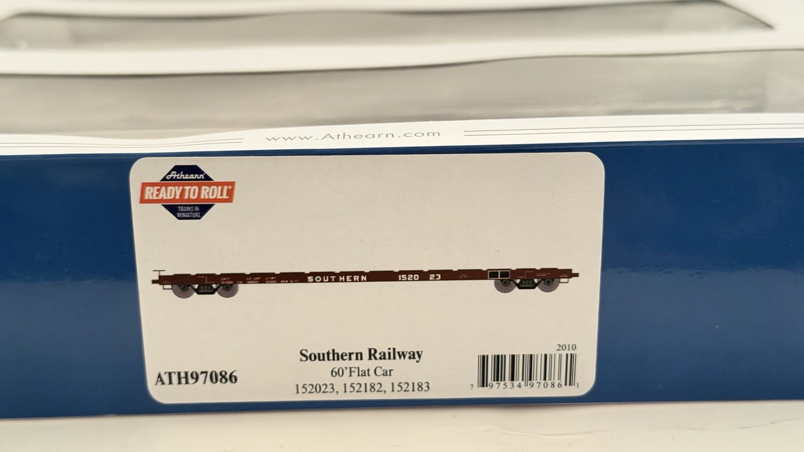 Athearn HO ATH97086 Southern Railway 60’ Flat Car 152023, 152182, 152183