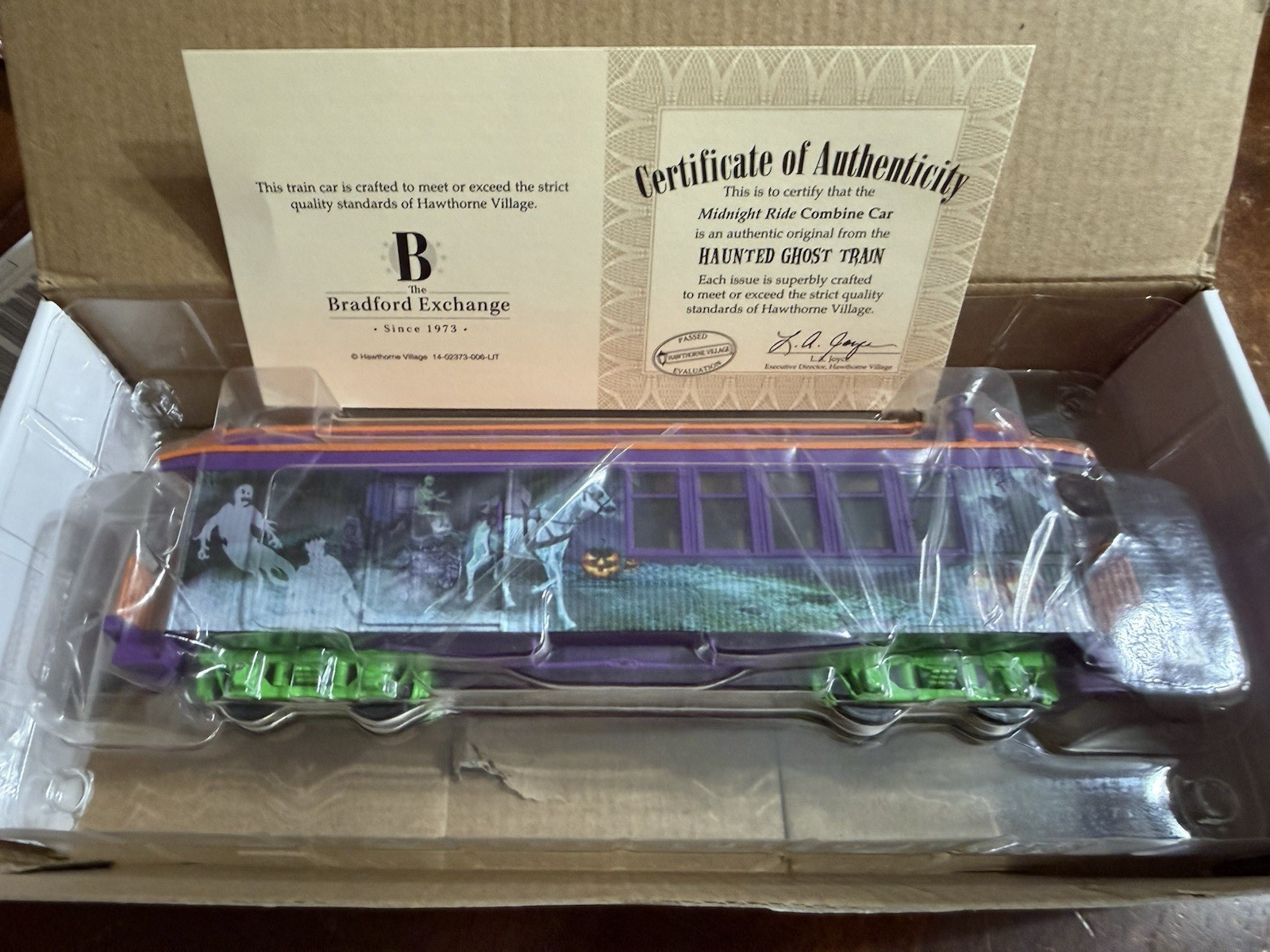 Bradford Exchange Haunted Ghost Train O Passenger Car HAW1201250001