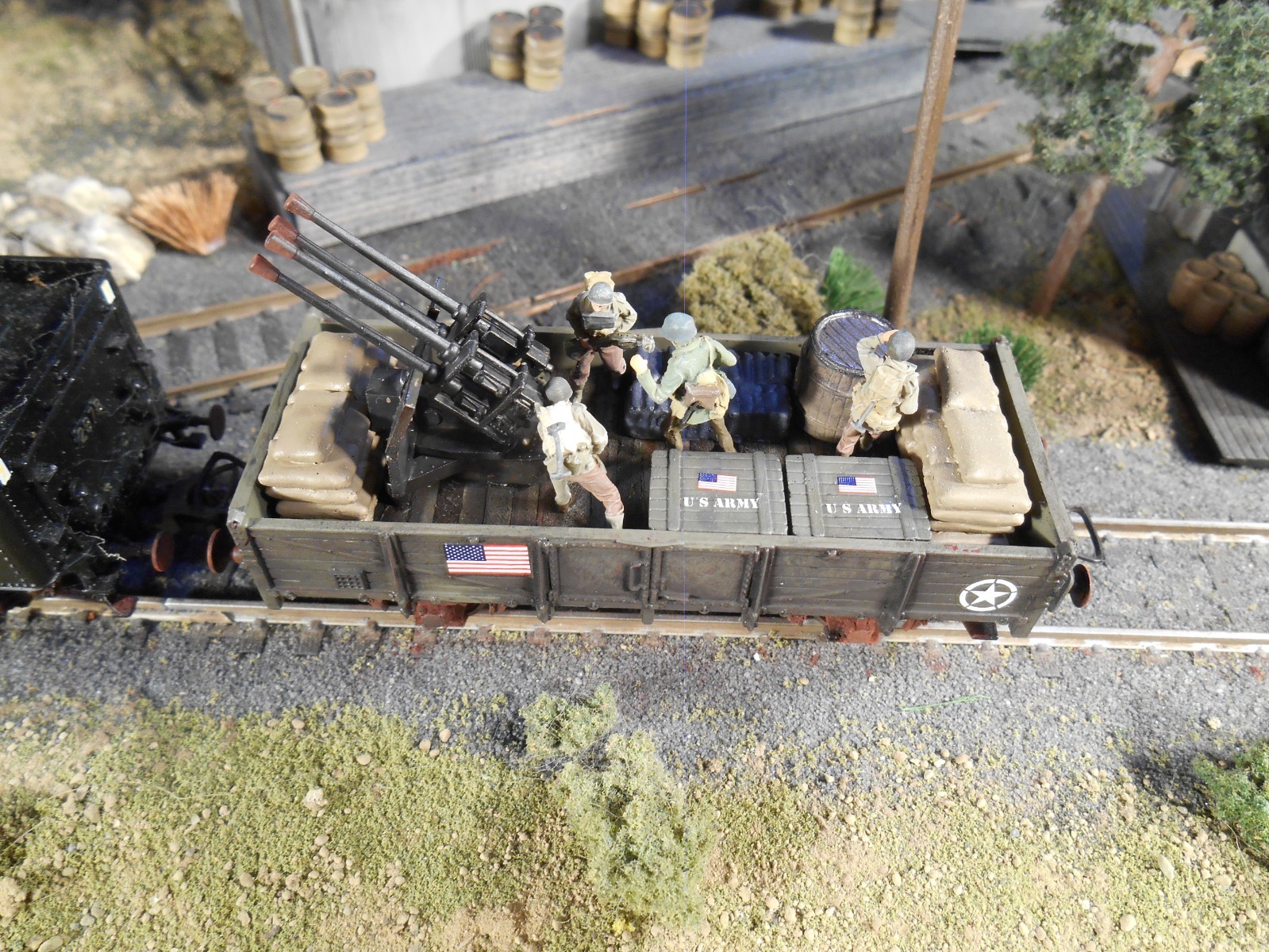 HO Roco Minitanks Patton’s 3rd Army Railway Car #SP3 Special Edition