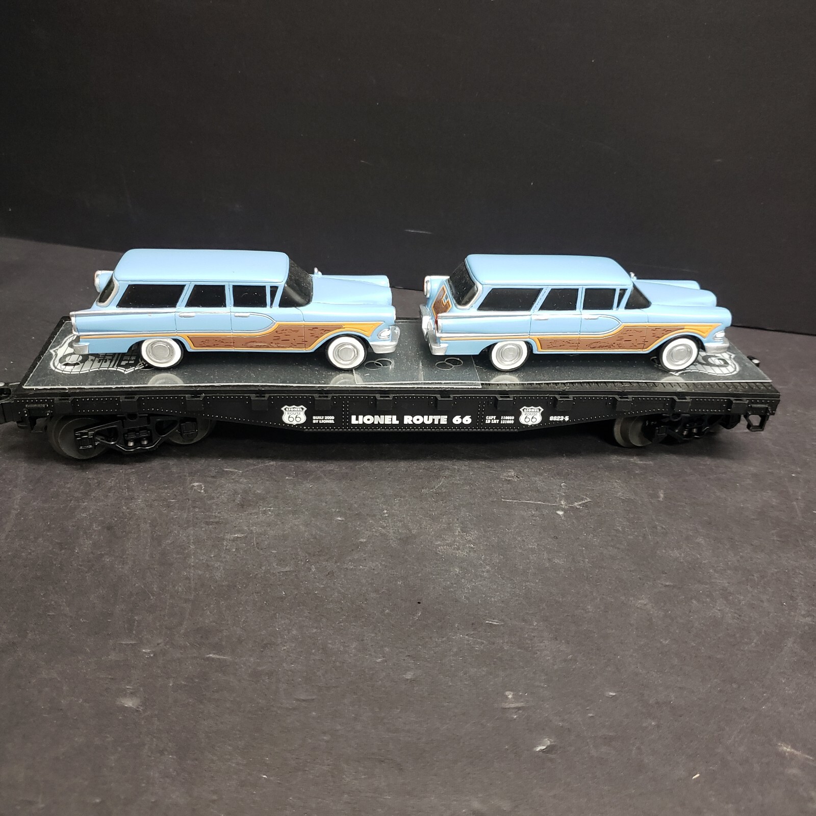 Lionel 6-17548 Lionel Route 66 Flatcar With (2) Touring Coupes in box K107