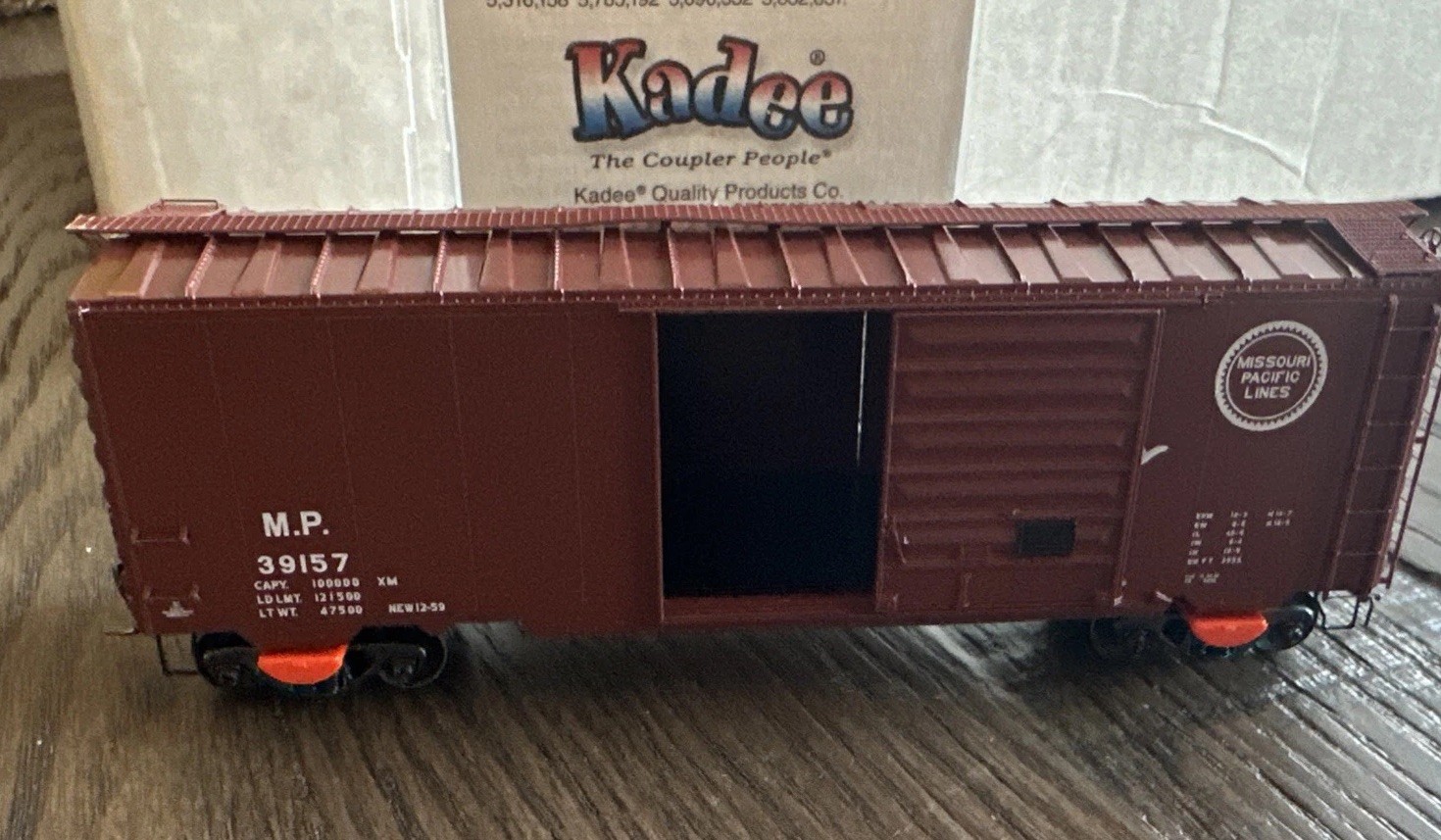 Kadee Cars HO Scale #5287 40’ PS-1 Boxcar 8’ Door Missouri Pacific #39157 NIB
