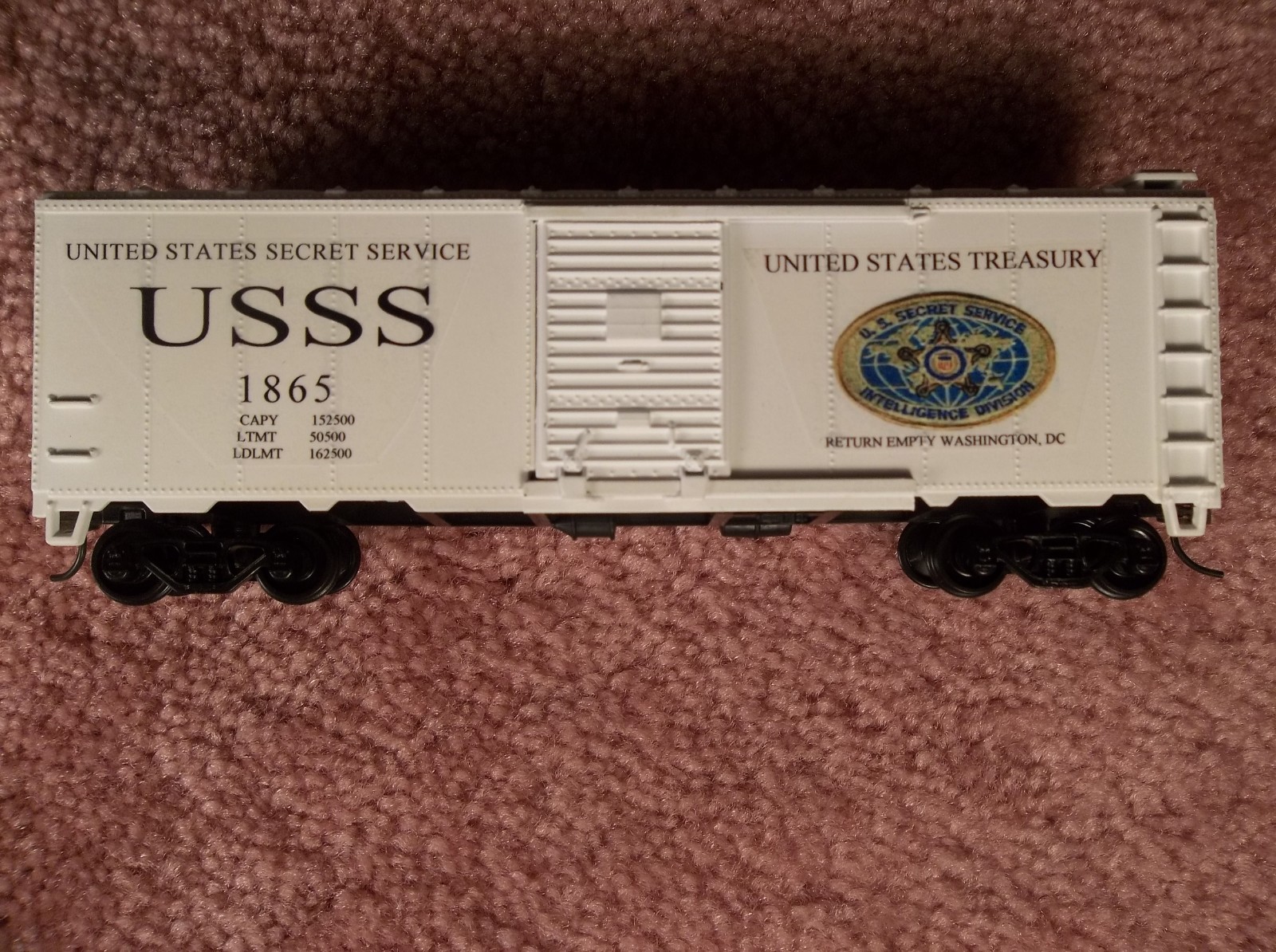 UNITED STATES SECRET SERVICE USSS INTELLIGENCE DIVISION HO SCALE BOX CAR UNIQUE