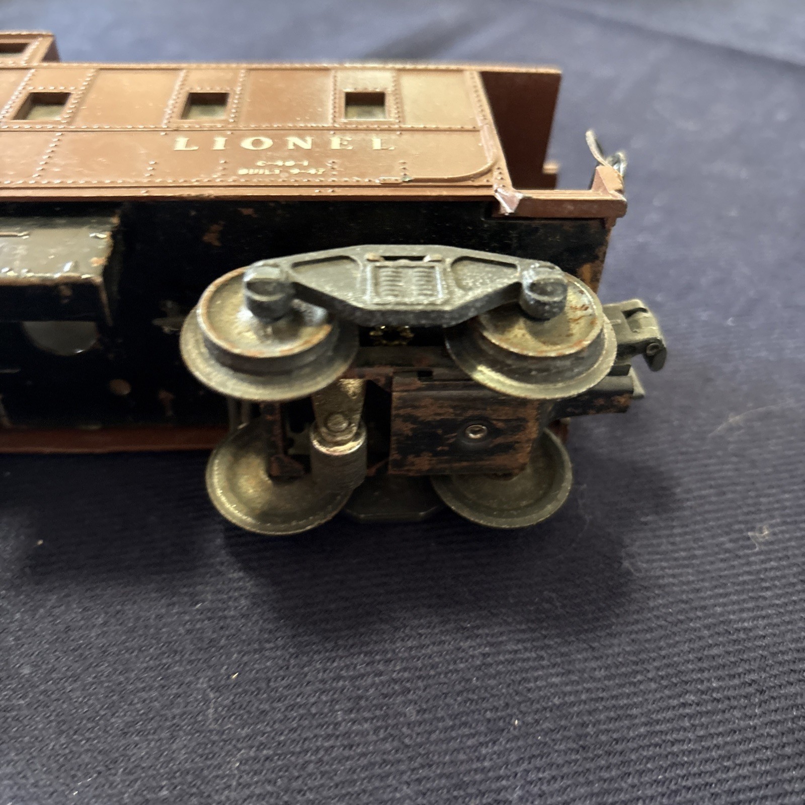 Lionel 6457 Tuscan Caboose Illuminated O Scale Postwar 1947 Train