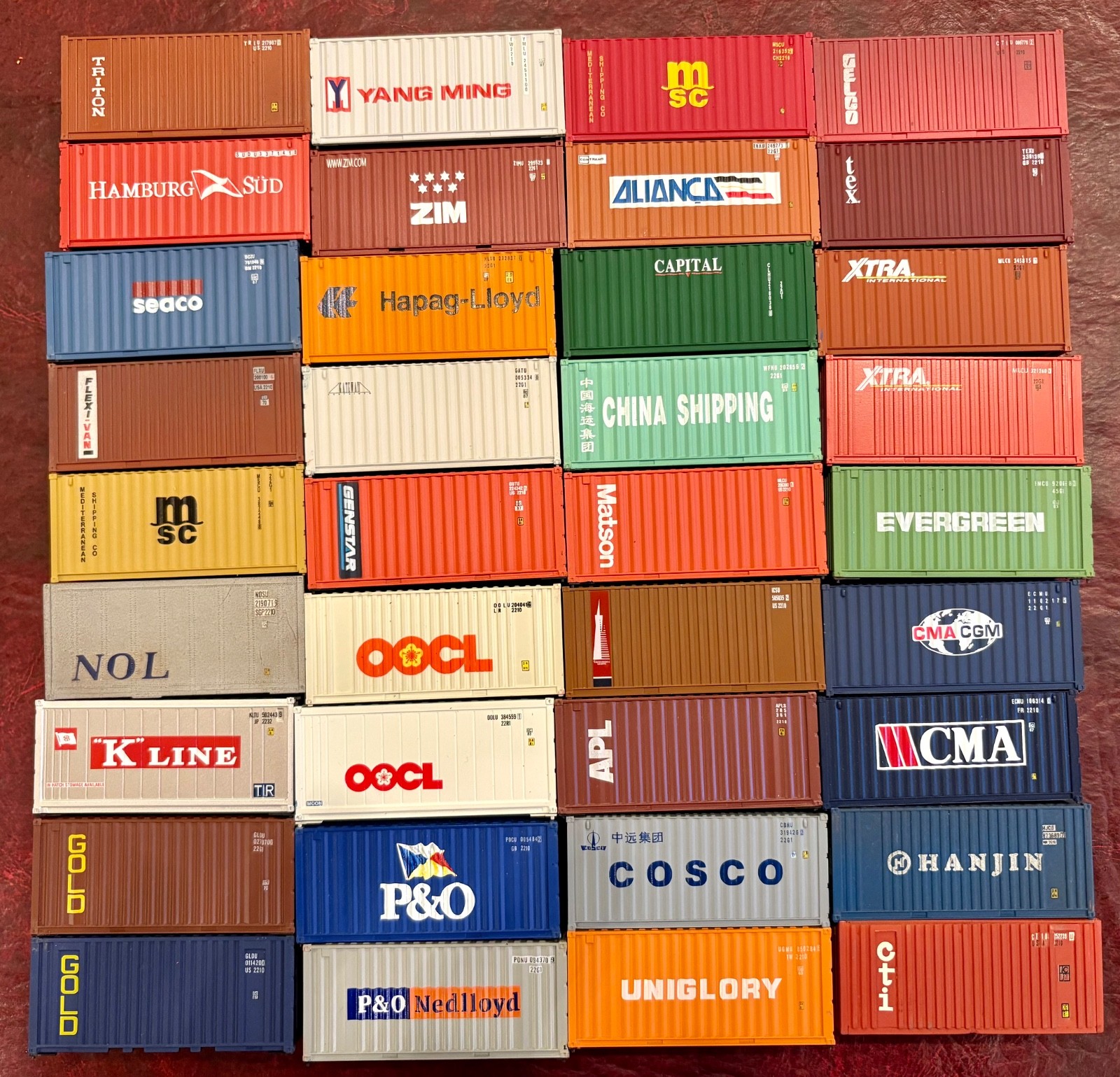 HO Scale 20′ Container See Variations