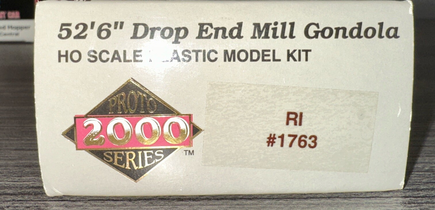 Proto 2000 HO Kit l 52’6” Drop End Mill Gondola Rhode Island #1763 NIB