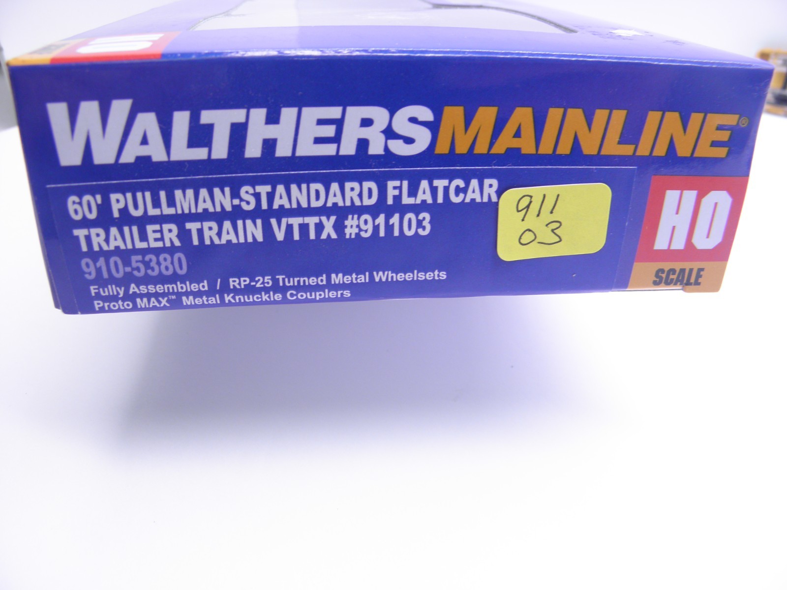 WALTHERS 60′ PULLMAN STANDARD FLATCAR TRALER TRAIN -VTTX #91103 -HO SCALE