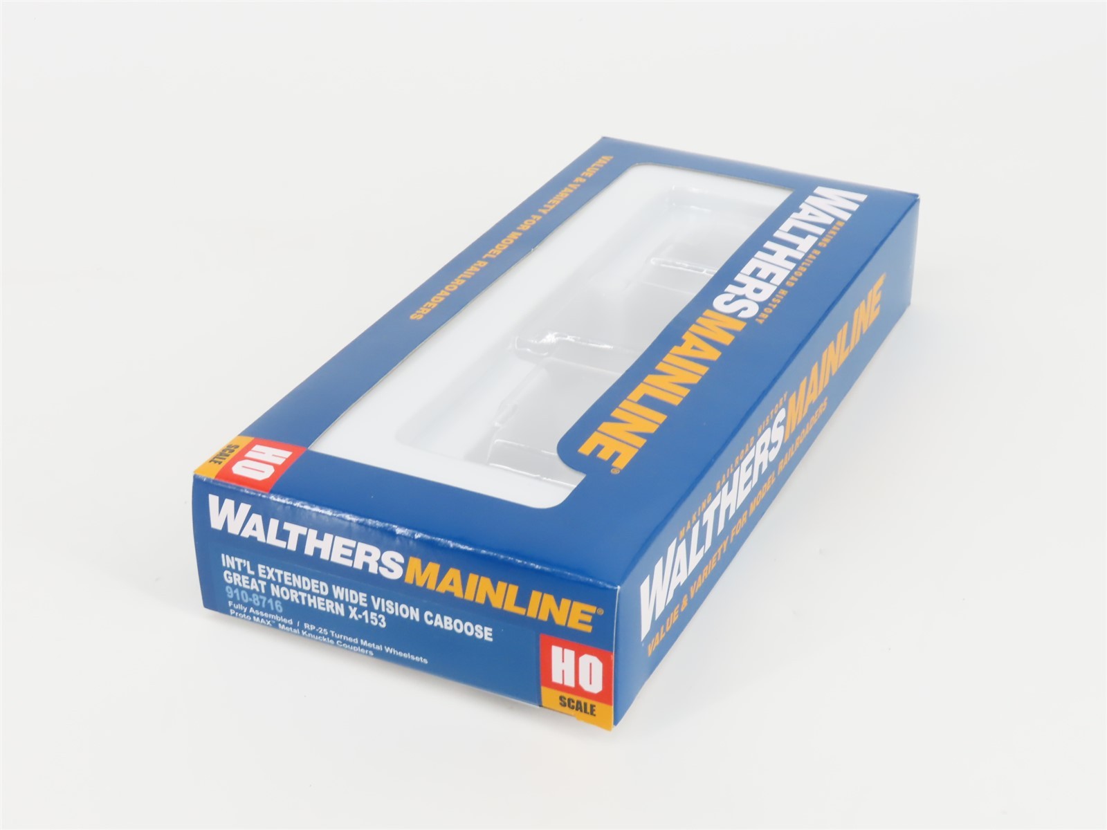 HO Walthers Mainline 910-8716 GN Big Sky Blue Int’l Extended Wide Vision Caboose