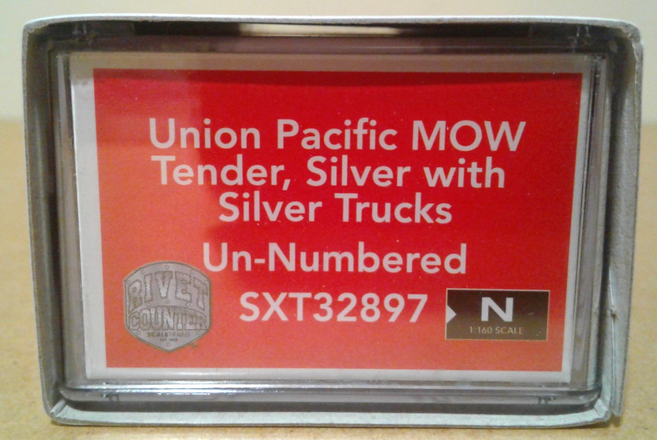 N SCALE SCALETRAINS MOW 24C TENDER WITH SILVER TRUCKS UNION PACIFIC UP SXT32897