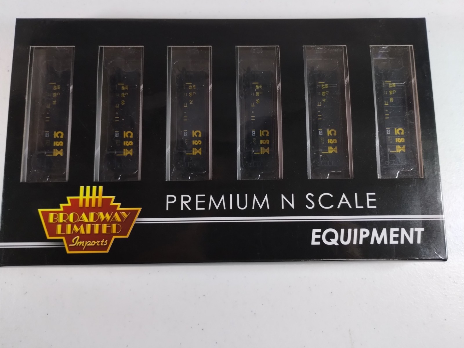 Broadway Limited Imports 6-Pack CSX 3-Bay Hoppers w/load – NOS – Rare
